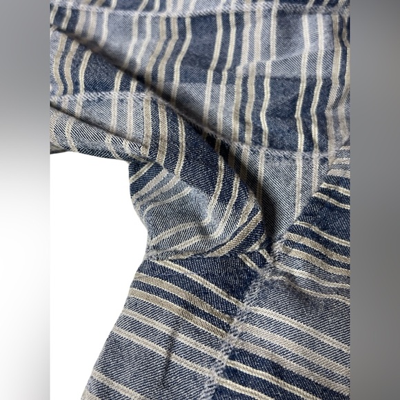 Pendleton Thomas Kay 100% Wool Button Down Shirt Men’s Large Stripe Long Sleeve - Picture 9 of 13